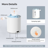 FLEXTAILGEAR Tiny X Portable Air Pump Camping Equip Outdoor Gadgets Rechargeable for Hiking/Float/Lighting