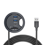 ABS Easy Connectivity With Docking Station For Office Desktop High-Speed Transmission Multi-port Black