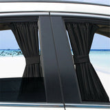 2 pcs 50cm Anti-UV Side Sunshades Car Window Shade Curtain Auto Rear Windshield Sun Block Universal