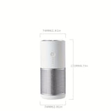1pc Car Air Purifier RV Negative Ion USB Mini Portable To Remove Smoke Automatic Detection Light Display
