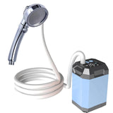 Portable Outdoor Electric Pump Rechargeable Large Capacity Hiking Traveg Camping Shower Digital Display Tool