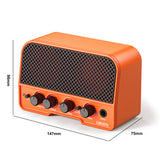 LEKATO Mini Portable Acoustic Guitar Amplifier Speaker 5Watt Acoustic Guitar Amplifierr Normal/Bright Dual Channels