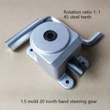 Right Angle Reversing Gearbox Small Steering 90 Degree Speed Ratio VS 1 Bevel Gear Accessories