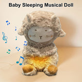Sound & Light Sheep Plush - Baby Sleep Soother, Toddler Crib Sleeping Aid, Gifts for Boy & Girl