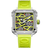 ONOLA Brand Classic Mens Retro Watches Automatic Mechanical Watch Clock Genuine Leather Waterproof Military Wristwatch