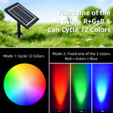 LED Spotlights Waterproof Solar Powered Garden Pond Light Warm White Lawn Backyard Lighting Security Landscape Lamp