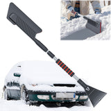 3 In 1 Car Shovel with Foam Handle Retractable Snow Remover Front Windshield Ice Scraping Defrost Broom Auto Cleaner Tool