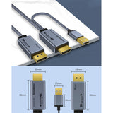 4K to DP Cable Adapter HDMI To Display Port Converter Audio Video TV wire for EDP driver board HDR Xbox PS5 PS4 Laptop