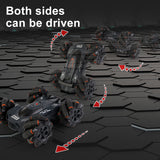 High speed double-sided music light remote control drift spray stunt racing children's electric toy car