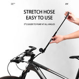 ESLNF Portable High Pressure Front Fork Tire Iator Mountain Road Schrader Presta Vae Bike Pump