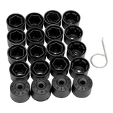 16+4 Pcs Car Tire Wheel Hub Nut Bolt Tyre Screw Cap Protection Cover Caps Anti-Rust Waterproof