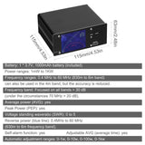 Touch Screen Standing Wave Meter 2.4Inch TFT 0.4Mhz-60Mhz 0.1MW-1KW Instantaneous Power SWR PWR Short Wave Power Meter