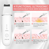 Ultrasonic Skin Scrubber Limpieza Facial Pore Spatula EMS Lifting Blackhead Removal Ultrasonic Face Peeling Ultrassonico