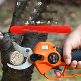25V 40mm Cordless Electric Pruner Shear Efficient Fruit Tree Bonsai Pruning Branches Cutter(Tall trunk No Inclued)