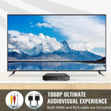 Woopker Mini HD DVD PlayerHDMI RCA Cable 1080p Built-in PAL/NTSC in All Areas, USB 2.0 Home CD Player Breakpoint Memory Hot Sale