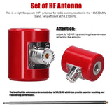 1/4 Wavelength 5M/16.4FT QRP Antenna 14M-30MHz 300W-600W Stainless Steel Hntenna for USDX Radio