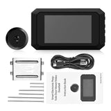 3.97-inch Apartment Peephole Viewer - 2MP LCD Digital, 120 Degree, Color Infrared Camera, 1080P Door Monitor
