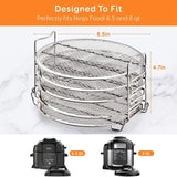 Dehydrator Rack Stainless Steel Stand Accessories Compatible with for Ninja Foodi Pressure Cooker and Air Fryer 6.5