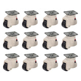 12 Pcs Retractable Leveling Casters Industrial hine Swivel Caster Castor Wheel for Office Chair Trolley 220lbs