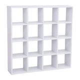 1: 12 Dollhouse Miniature Wood Rack 16 Grid Shees White Storage Shelf Doll House Furniture Decor Easy Install