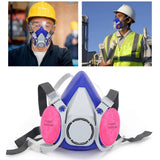 Self-Suction Half Facepiece Particulate Anti-Dust Respirator With 2 Filter Cottons Chemical Industry Protection Mask