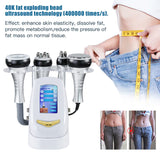 40KHZ 4IN1 Cavitation Ultrasonic Body Slimming hine RF Beauty Device Facial Massager Skin Tighten Face Lifting Vacuum Suction