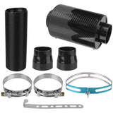Fiber Box Car Air Filter Feed Enclosed Intake Induction Pipe Hose Universal Accessories Inlet/Outlet 76mm/3inch