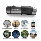Motorcycle High Clear 2K Dual Recording Bicycle Helmet Camera with Se sor Wireless Control 170° WIFI 1600mAH