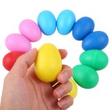 12Pcs Shakers Instruments Percussion Kids Toys Plastic Easter Egg Shaker for Education Musical Learning