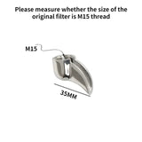 Semi-automatic Coffee hine Handle Shunting Stainless Steel Leak Deflecting Nozzle Single Double 58mm Accessories
