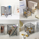 1pc Coffee Bag Holder, Square Wire K Cup Holder, Coffee Bag Organizer Basket, Suitable For Kitchen, Pantry, Office