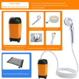 Outdoor Portable Shower Waterproof Electric Pump for Camping Hiking Backpacking Travel Beach Pet