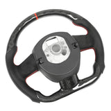 Auto Carbon Fiber Steering Wheel Carbon Fiber Steering Wheel Handmade Workmanship Sturdy Structure Durable Performance for Car