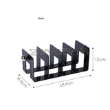 Acrylic Desktop Book Stand High Color Value Textbook Storage Holder Bookshelf Dividers File Organizer For School Office Supplies