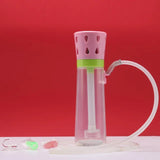 CRUSHER Acrylic LED Tobacco Pipe Hookah Set with Grass Herb Bowl Narguile Complete for Car Pipes Smoking Accessories