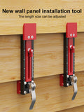 2Pcs Sliding Mounting Gauge, Adjustable Quick Positioning, Aluminum Alloy Board and Siding Gauge Tool for 10-15mm Wall