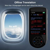 137 Language Instant Voice Translator Device Offe/Real-time 3.5Inch Intelligent Wireless WiFi Photo Record Text Translation