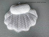 Washable with Suction Cups Soak Spa Non-Slip Shell Bath Pillow for Head and Neck Support