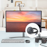 ABS Easy Connectivity With Docking Station For Office Desktop High-Speed Transmission Multi-port Black