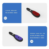 New Multi-functional Electric Massage Spray Meridian Massager Red Blue Anti-stripping Hair Comb
