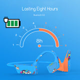 Kids Bone Conduction Headphone Bluetooth 5.0 Cartoon Headset Earphone Wireless Headphone with Mic for Study Music Calling