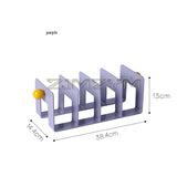 Acrylic Desktop Book Stand High Color Value Textbook Storage Holder Bookshelf Dividers File Organizer For School Office Supplies