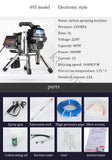 Professional Airless Sprayer Lacquer Coating Feed Oil Paint Spraying hine Inside And Outside Mor Tools