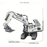 Large 2.4G Alloy Remote Control Excavator Dump Truck Bulldozer Engineering Vehicle Children's Toy