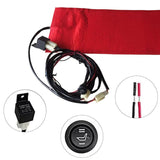 Motorcycle UTV Universal Heated Seat Heater Kit Heating Cushion Motorcycles Supplies Hot Pad