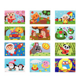 12PCS Cartoon EVA Sticker Toys DIY Animal Handmade Foil Art 3D Stickers For Kids