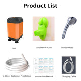 Camping Adjustable Outdoor Shower w/ Intelligent Temperature Detection Ultraviolet Sterilization 5400mAh Rechargeable