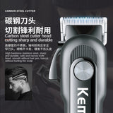 Kemei km-1132 Usb Fast Charging Lcd Power Display High Power Salon Professional Electric Hair Clipper