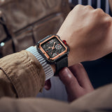 Fashion Men's Watch ONOLA Hollow Full Automatic Luxury Watches Men Silicone Tape Waterproof Wristwatch Clock