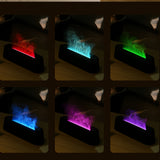1pc, Colorful Flame Fire Diffuser Humidifier With Remote Control, For Large Room, Bedroom, Office
